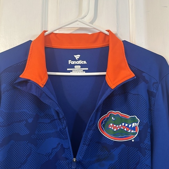 Men’s Fanatics Florida Gators Depth Chart Camo Jacquard Quarter-Zip Jacket Sz M - Picture 5 of 7